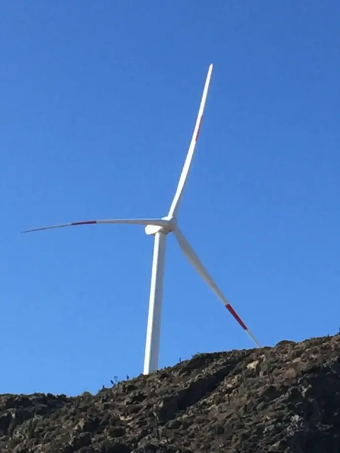 Imagen del Parque Eólico Punta Sierra, donde E-Decap lideró obras electromecánicas clave para ampliar la capacidad energética en el norte de Chile.