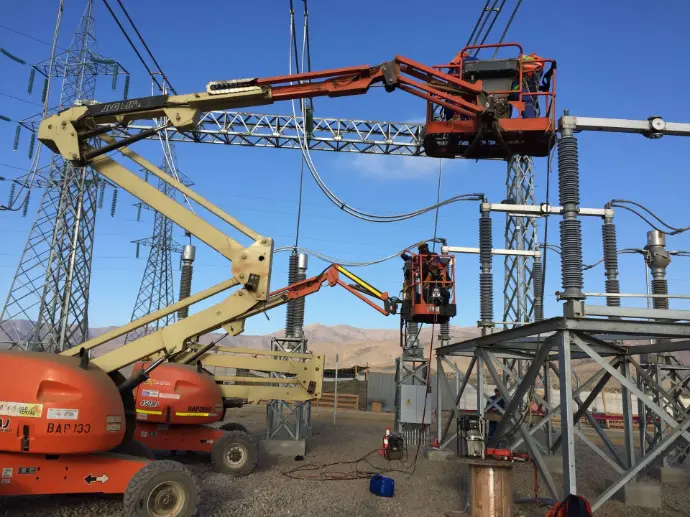 Imagen del Parque Eólico Punta Sierra, donde E-Decap lideró obras electromecánicas clave para ampliar la capacidad energética en el norte de Chile.